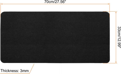 PATIKIL 24"x12" Desk Mat Protector, Felt Dual Side Mouse Pad Writing Mat for Office Home, Gray