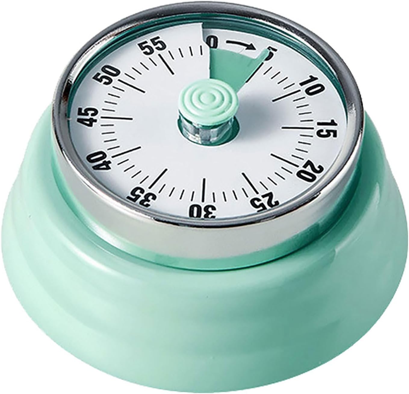 Elegant Stainless Steel Vintage Kitchen Timer with Magnetic Attachment - 60-Minute Countdown & Audible Alarm, Perfect for Cooking, Office Tasks, and Study Sessions (01-red)