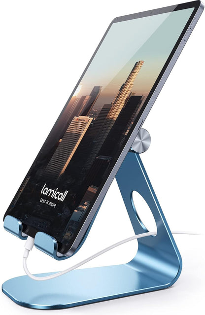 Lamicall S1 Tablet Stand, Adjustable Tablet Holder - Desktop Stand Dock Holder for 4-13" Tablet, iPad Pro 11, 9.7, 10.5, 12.9 Air Mini, Kindle, Tab, Switch, Viral Podcast Video Office Desk Accessories