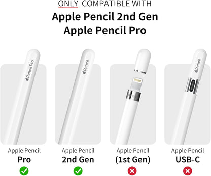 ELETIUO Silicone Case Compatible with Apple Pencil 2nd Generaion&Apple Pencil Pro Cover,Protective Holder Grip Sleeve with Cap Accessories Compatible with iPad Pro 11 12.9 inch,Yellow