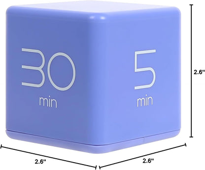mooas Cube Timer (Mint), Flip Timer Productivity Timer, Time Management, Block Timer Kids Cube Timer Kitchen Timer Desk Timer for Studying Workout Classroom 1, 3, 5, 10 min Timer Setting