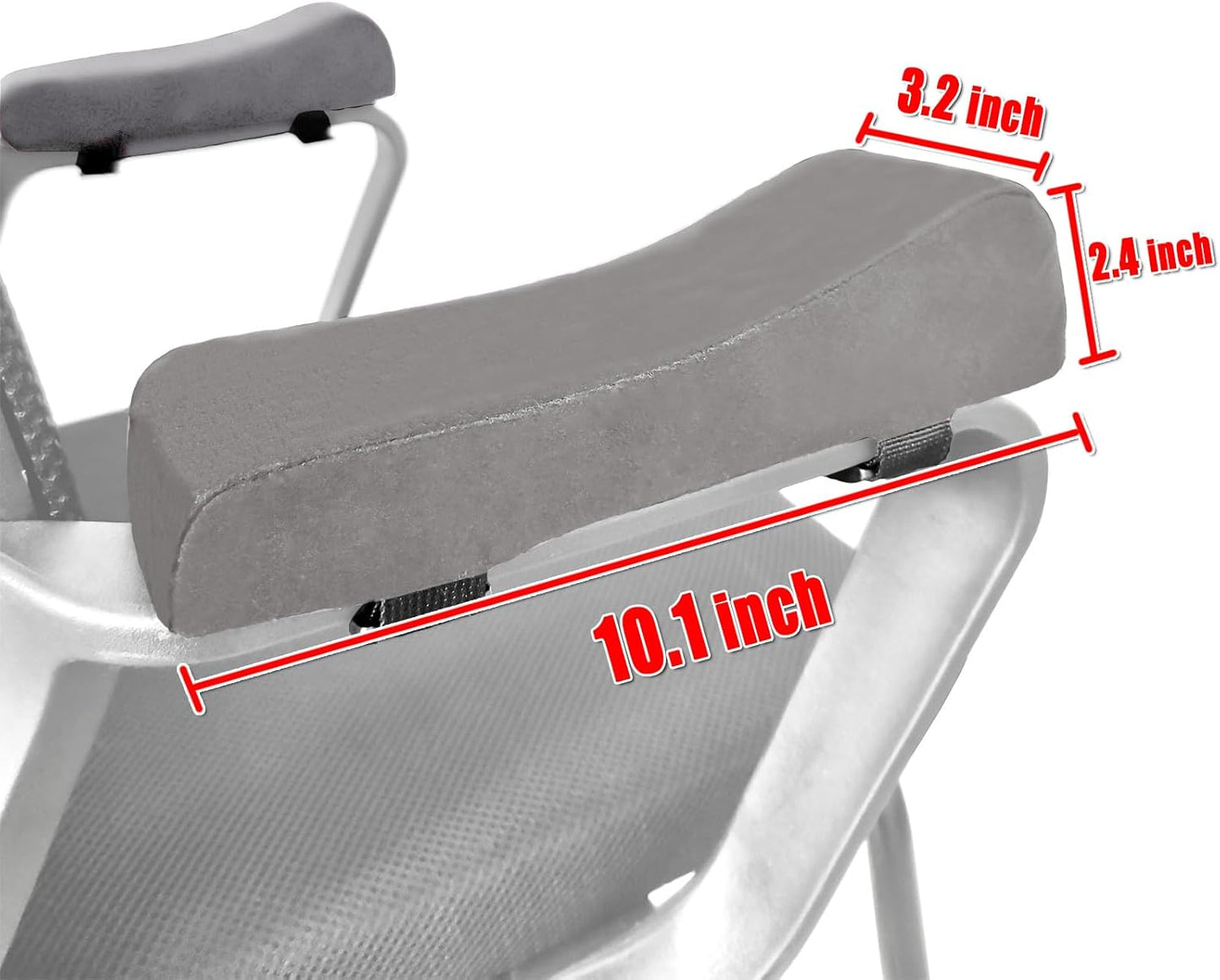 Office Chair Armrest Covers, Set of 2 Comfortable Armrest Elbow Pillow (2 Grey Armrest Pillow)