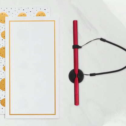 BESPORTBLE 2pcs Retractable Tablet Pen Tether with Elastic Pen Leash and Silicone Holder for Touch Stylus Desk Clipboard Drawing