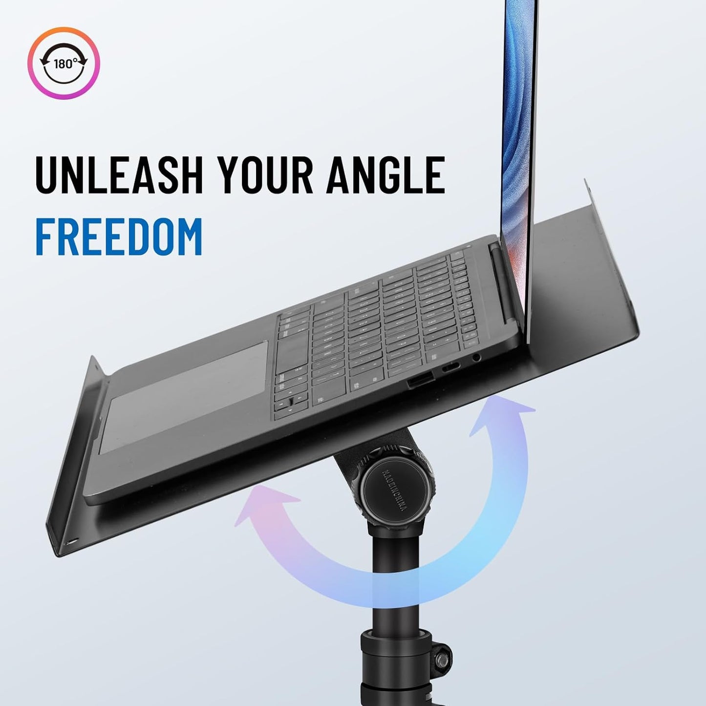 CAHAYA Projector Tripod Stand Adjustable: Height 29 to 65in Projector with Casters Universal Laptop Stand Portable Multifunctional DJ Rack Stand for Outdoor Movies Computer Book DJ Equipment CY0332