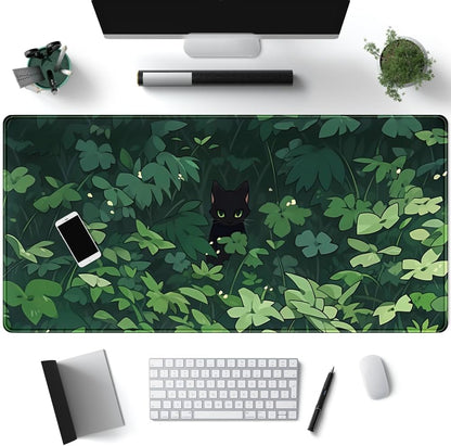World Map Desk Mat Historical World Map Desk Pad Extra Large Computer Mouse Pad XL Black Topographic Mousepad Keyboard Pad for Desk Gaming Computer Laptop Office Non-Slip Desk Pad 31.5x11.8 in