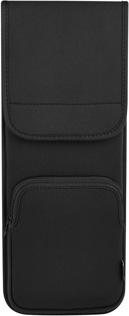 CaZLUTION Slim Neoprene Keyboard Sleeve Case for Wireless Keyboards (Fits 5.5" x 15.5" up to 5.5" x 17.7"), Protective Travel Storage with Mouse Pocket - Black