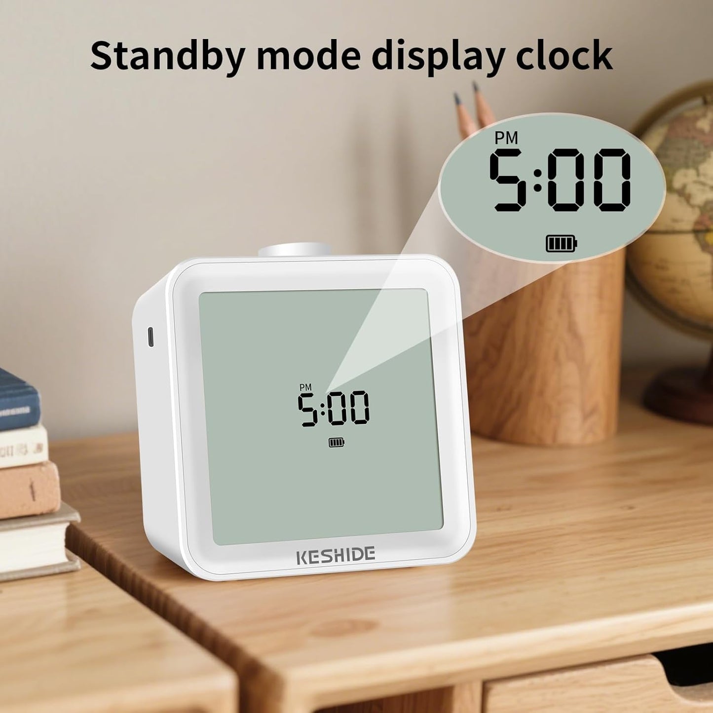 Visual Timer for Kids and Adults,LCD Digital 60-Minute Countdown Timer Silent Classroom Timer, Time Management Tool for Home, School, or Work