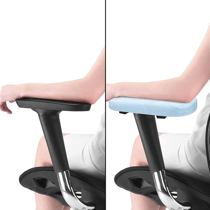 MOSISO Chair Armrest Pads (2 Pack), Memory Foam Home/Office Chair Arm Rest Covers Comfy Computer Gaming Elbow Cushion Removable Washable Elbow Support Forearm Pressure Relief, Black