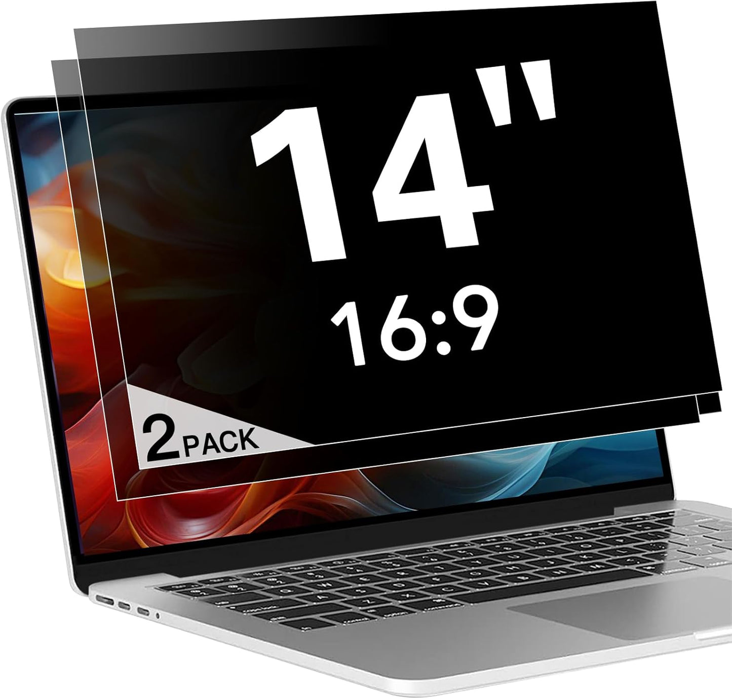 2 Pack Laptop Privacy Screen 15.6 Inch (1920x1080) Display, Anti Blue Light Glare Anti Scratch Computer Privacy Shield for 15.6" 16:9 Hp Lenovo Dell Acer Asus Samsung Portable Monitor