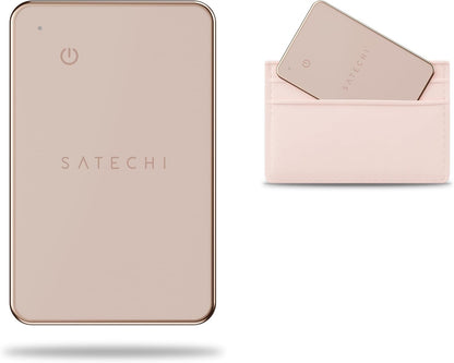 Satechi FindAll Wallet Card with Find My, Wallet Tracker Card with Left Behind Notification, Sound Alert and Wireless Charging, Works with iPhone, iPad, Mac – Black
