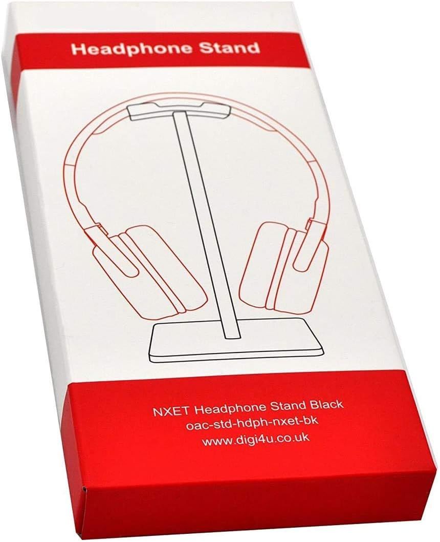 Headphone Stand, Universal Aluminum Holder Showing Display Hanger for HyperX Cloud II Gaming Headset, Microsoft Xbox One Chat, Turtle Beach Recon, Sony Headset 2.0 and More