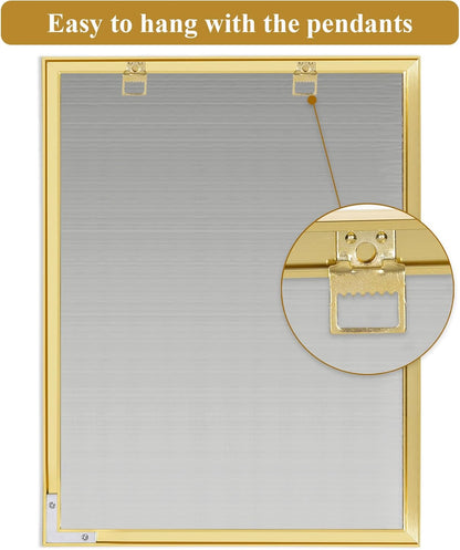 Dry Erase White Board Weekly Calendar Board, Magnetic Whiteboard for Wall,Gold Aluminum Frame Message Board,Vertical, Planner Board for Office, Home, School