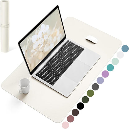 YSAGi Non-Slip Leather Desk Pad, Waterproof Laptop Computer Desk Keyboard Mat, Table Protector Blotter Mat, Large Mouse Pad for Office/Work/Home/Decor(Black, 31.5" x 15.7")