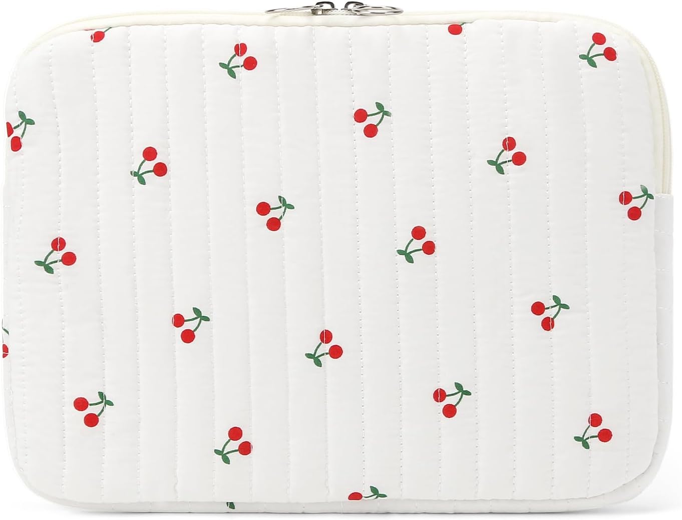 Puffy Laptop Sleeve 13 Inch Cute Quilted Laptop Protective Case Padded Floral Computer Sleeve for MacBook (A-Blue, 13 Inch)