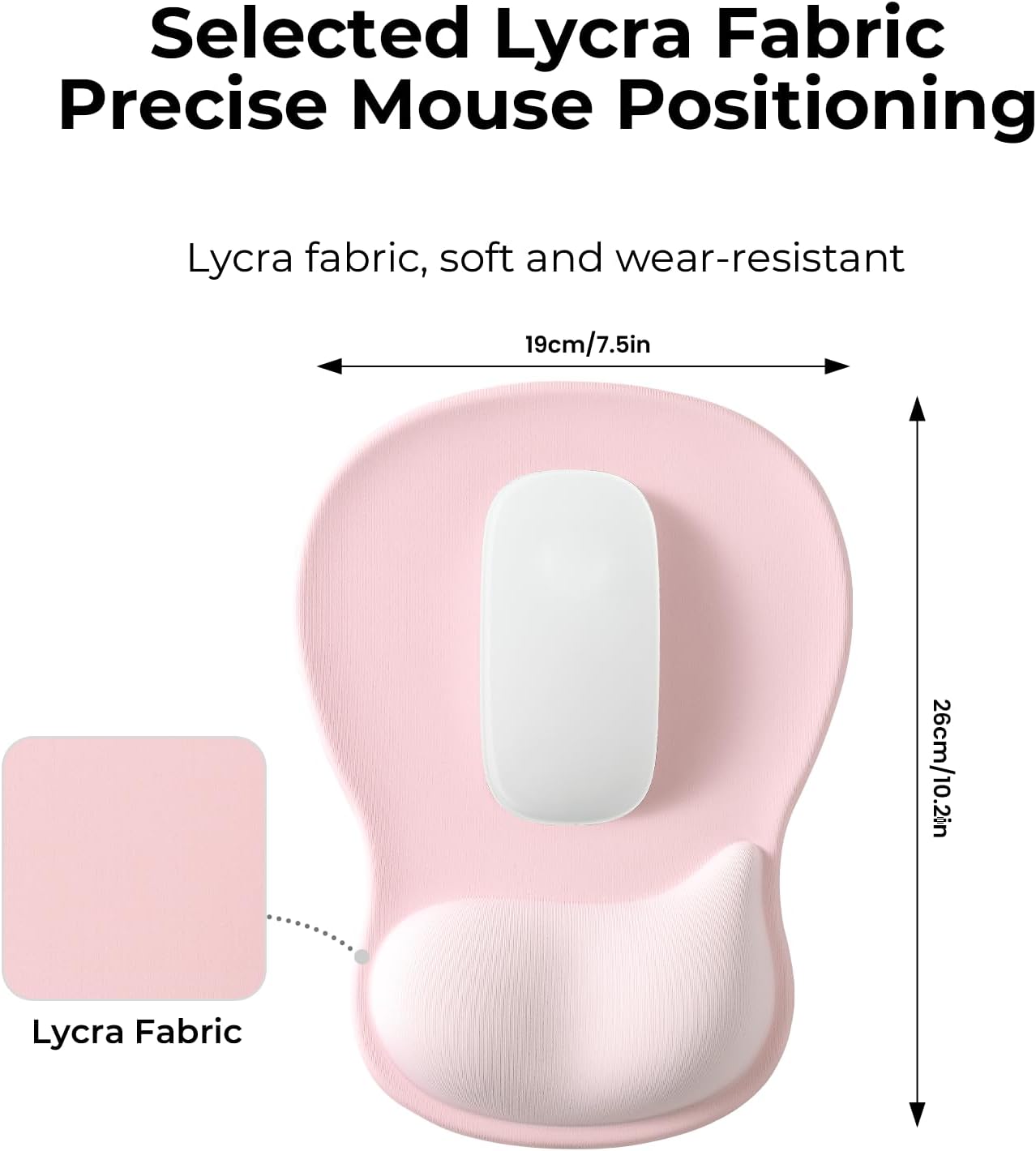 EooCoo Ergonomic Mouse Pad with Gel Wrist Rest Support, Middle Concave Design for Natural Wrist Alignment, Non-Slip Base Mousepad for Laptop, Computer, Office Desk Accessories, Carpal Tunnel Syndrome