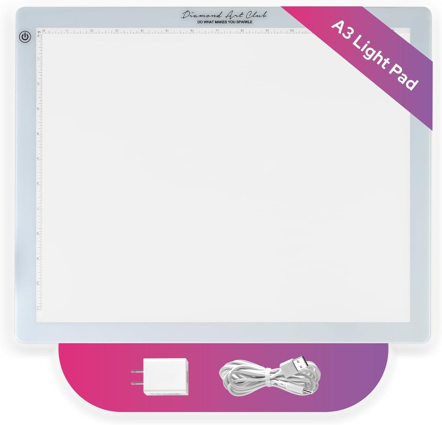 DIAMOND ART CLUB - NEW A4 Light Pad, USB LED Light Board for Diamond Painting and DIY Crafting, Diamond Art Tools and Accessories, 14.1" x 10.6"