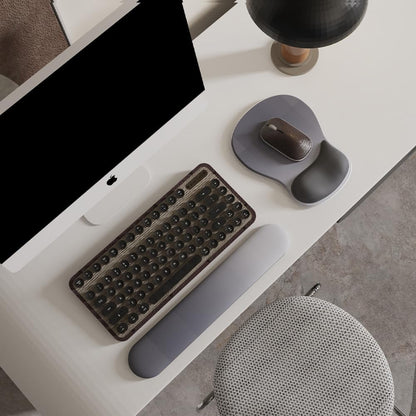ErgoComfort Gel Wrist Rest Mouse Pad-Ergonomic Office Mousepad with Wrist Support-Non-Slip, Design Desk Accessories Mat for Home&Game Decor (06Mocha Sand)