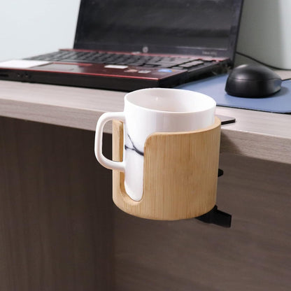 Desk Cup Holder Clamp, Anti-Spill Table Edge Cup Holder Clip for Office Home & PC Gaming Desk Accessories(1 Pack)