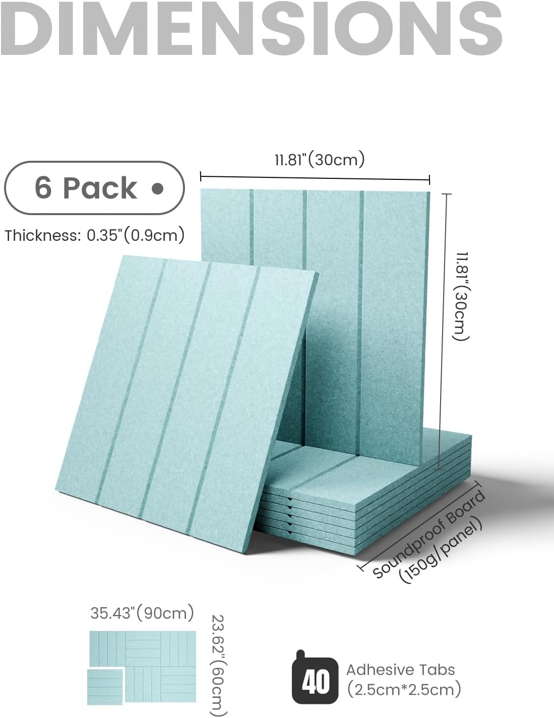 Fluxynara Large Felt Bulletin Board 48" x 36" Cork Board Alternative-12 Pack with 70 Safe Removable Adhesive Tabs, Cork Boards for Walls Cork Board for Home Office Classroom Pin Board (Oatmeal)