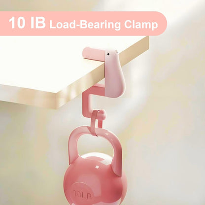 3 Pieces Foldable Table Hook Duck Shape Portable and Removable, No Drilling Bag Holder Bag Clip for Office Storage
