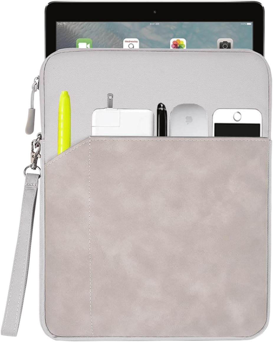 CAAORDKSO 9-11 Inch Tablet Sleeve Case, Tablet Bag Carrying Travel Pouch for iPad 11-inch A16 2025, 11 inch iPad Air M3 M2 / Pro M4, 10.2 10.9" iPad, Galaxy Tab S8/S9 11"/ Galaxy Tab A9+ Bag, Purple