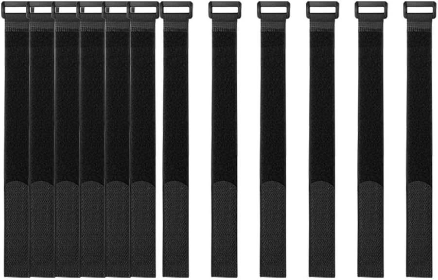 YiwerDer Reusable Fastening Cable Straps and Cable Ties Set 20 Pack(8"-12"-18"), Adjustable Multi-Purpose Hook and Loop Cord Ties to Keep Cords Organized and Tidy