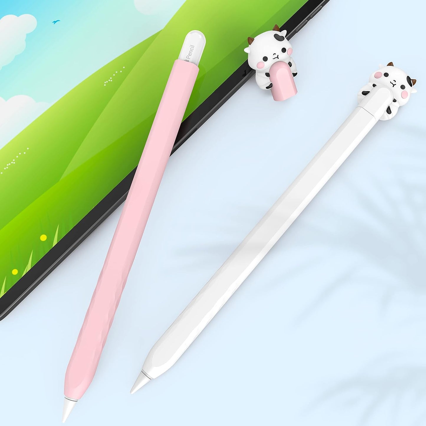 NIUTRENDZ Cute Bear Apple Pencil Case for Apple Pencil 2nd Generation Case Silicone Protective Cover Sleeve Skin Accessories (Brown, Apple Pencil 2nd Generation)