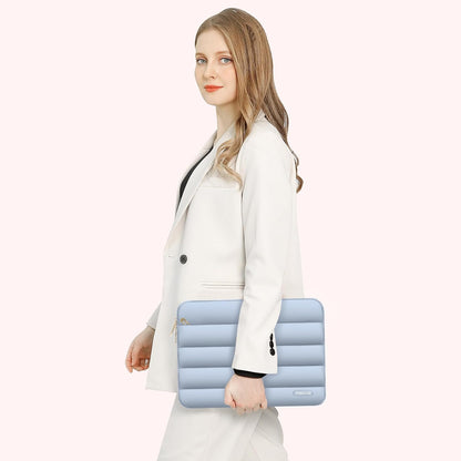 MOSISO Laptop Case 13.3 inch,13-13.3 inch Puffy Laptop Sleeve Compatible with MacBook Neo/Air 13.6 M5 M4 M3 M2 M1/Pro 13/14,HP Dell ASUS Lenovo,Polyester Horizontal Bag with Small Case, Sand