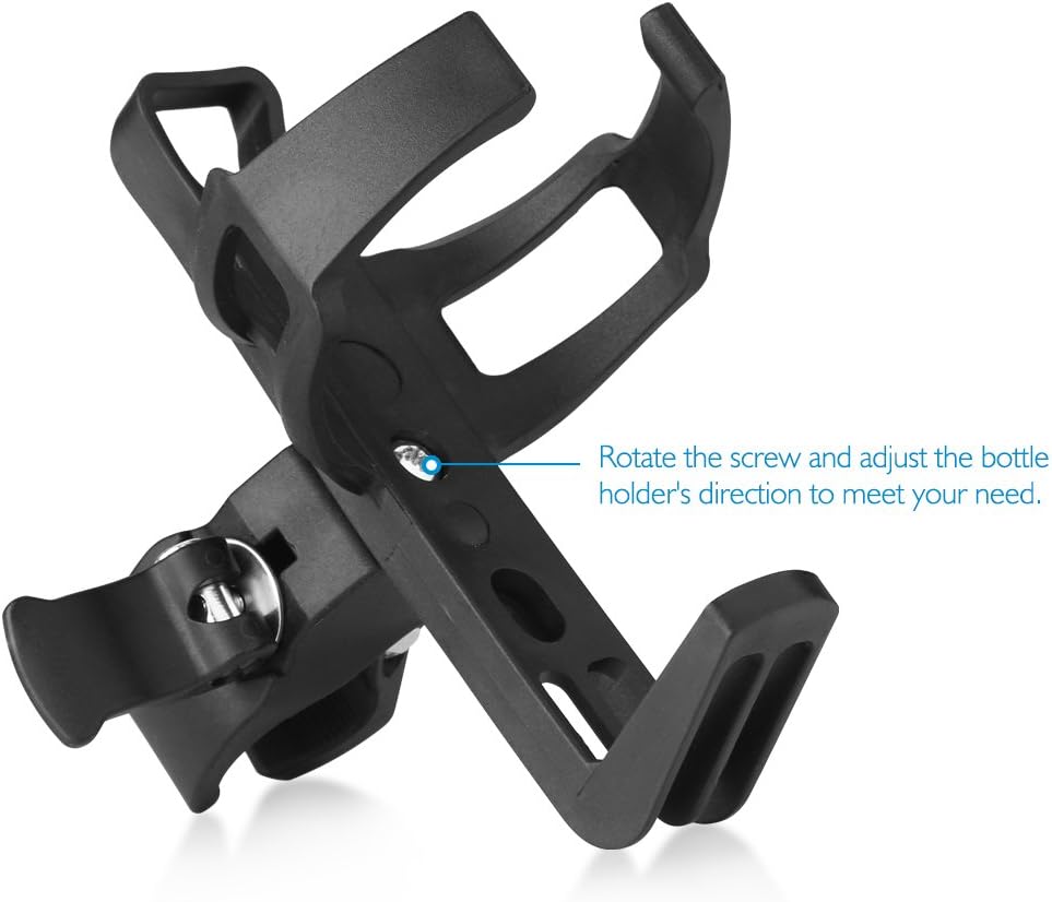 Accmor 2 Pack Bike Water Bottle Holders No Screws, Universal Bike Cup Holder, 360 Degree Rotatable Bike Water Bottle Cage, Water Bottle Holders for Kids Bike Adult Bike