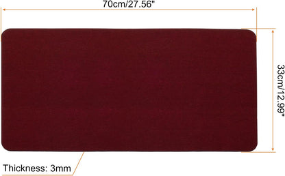 PATIKIL 24"x12" Desk Mat Protector, Felt Dual Side Mouse Pad Writing Mat for Office Home, Gray