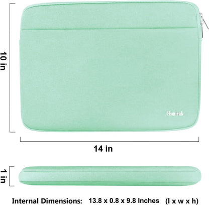 Laptop Case Sleeve 15.6 inch, Shockproof Protective Notebook Case with Accessory Pocket, Briefcase Carrying Laptop Cover for 15.6" HP, ASUS, Dell, Lenovo, Acer, Black