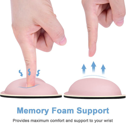Dapesuom Enlarge Keyboard Wrist Rest, Memory Foam Keyboard Wrist Cushion for Computer Desk Mats Support, Pain Relief Ergonomic Mouse Pad Rests with Non-Slip Base for Gaming, Laptop, Radiant Orchid