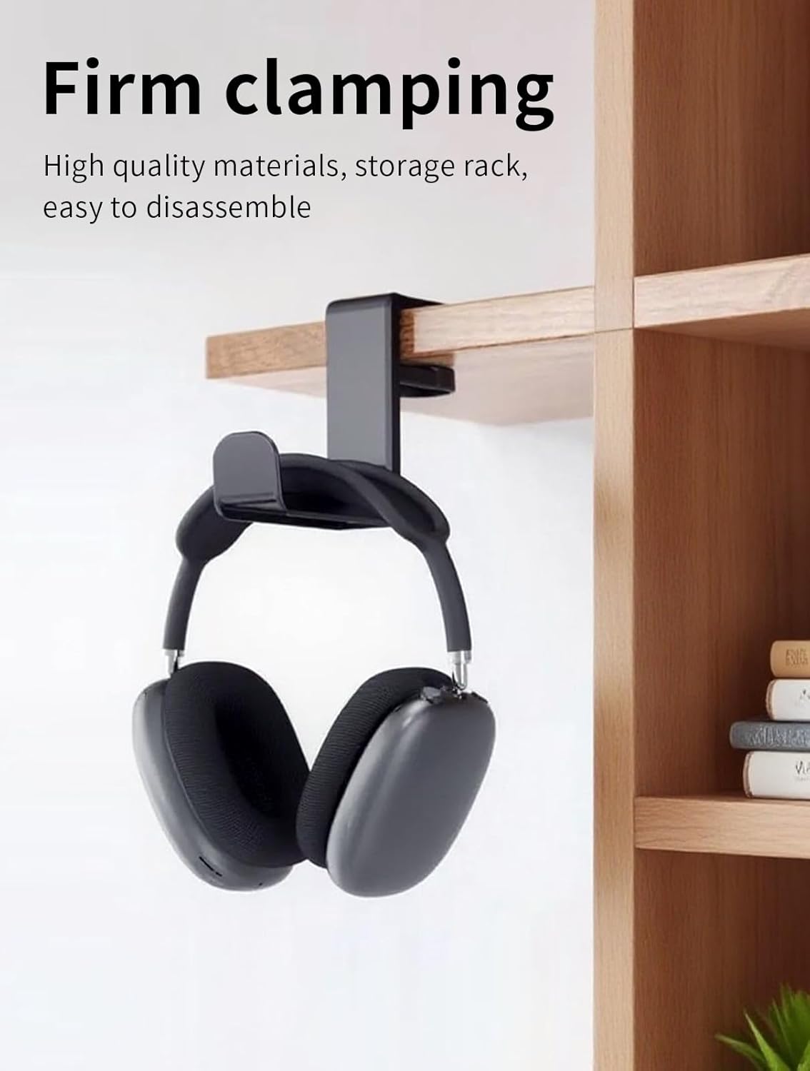 Headphone Hook，Headphone Stand，PC Gaming Headset Holder for Desk，Headset Hook，Desk Headphone Hanger，Desk Hook with 360-Degree Adjustable Rotation