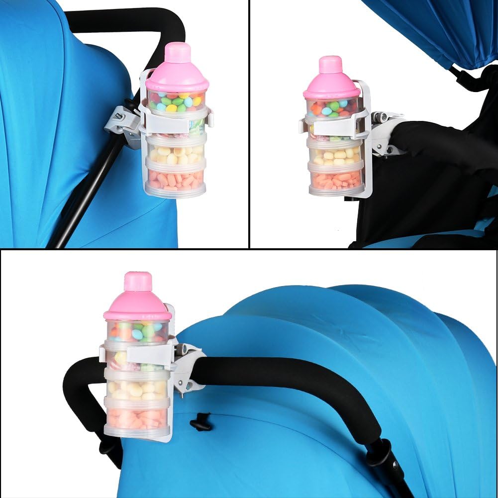 Accmor 2 Pack Bike Water Bottle Holders No Screws, Universal Bike Cup Holder, 360 Degree Rotatable Bike Water Bottle Cage, Water Bottle Holders for Kids Bike Adult Bike