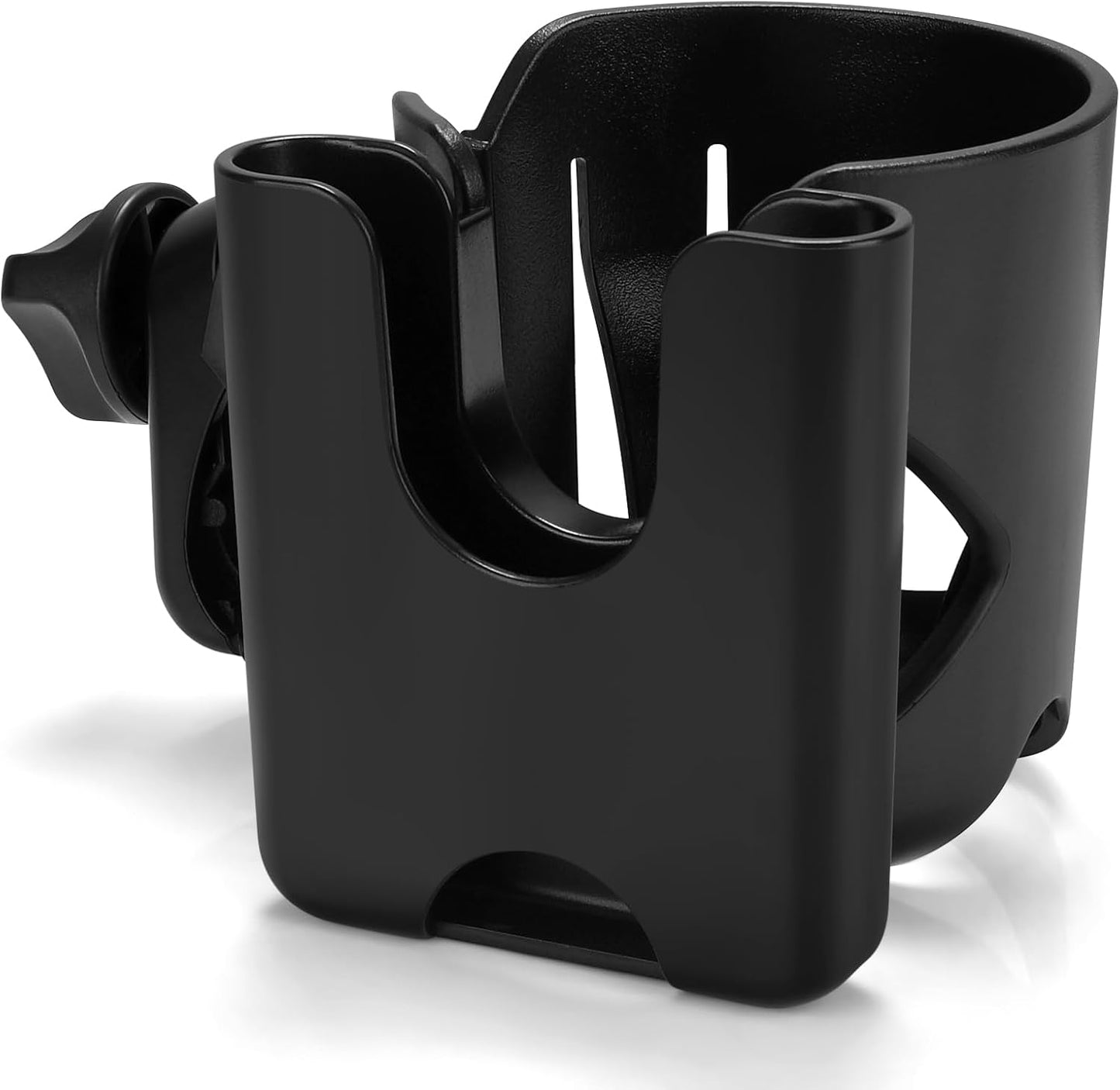 Accmor Stroller Cup Holder, Universal Cup Holder for Stroller Walker Bike, 360° Rotatable Large Caliber Designed Bottle Holder for Stroller, Bike, Wheelchair, Scooter