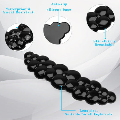 Gel Cloud Keyboard and Mouse Wrist Rest, Cute Wrist Support and Arm Support Keyboard Rest for Keyboard and Mouse Typing Pain Relief，Suitable for Office/Computer/Laptop/Gaming（White）
