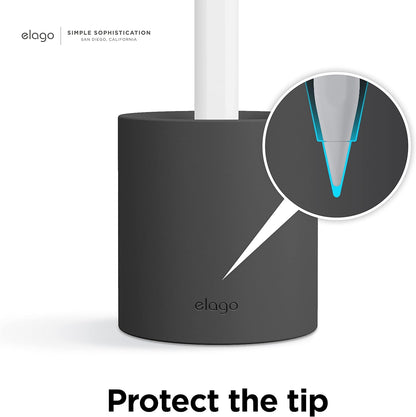 elago Pencil Stand Compatible with Apple Pencil Pro, Apple Pencil (1st & 2nd Generation) and Apple Pencil (USB-C) and Any Tablet Stylus with or Without Pencil Case or Sleeve [Black]