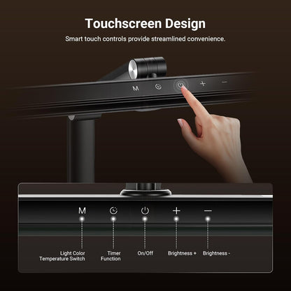 NEEWER Entry Level Version 32" LED Light with Clamp for Desk Home Office Dorm Designer Drafting, 20W Dual Computer Monitor Architect Lamp Bar, Flexible Overhead 2200lux/Remote/5 Modes CRI80+, N21