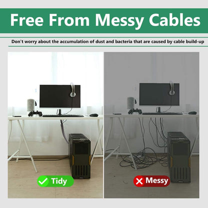 Flexible Cable Management Sleeve with Zipper - Extendable Cord Organizer System Wrap Wire Cable Cover Sleeve Holder, Keep Home & Office Clean Safe Protector for TV/Media, Beige, 39 Inches, 2 Pcs