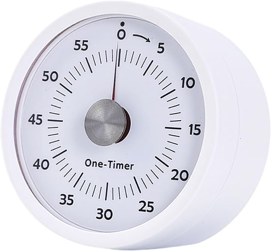 Kitchen Timers for Cooking, Magnetic Visual Timer for Kids Teachers Classroom School ADHD Autism Oven or Adult with Special Needs (White)