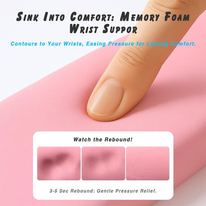 ErgoComfort Gel Wrist Rest Mouse Pad-Ergonomic Office Mousepad with Wrist Support-Non-Slip, Design Desk Accessories Mat for Home&Game Decor (06Mocha Sand)