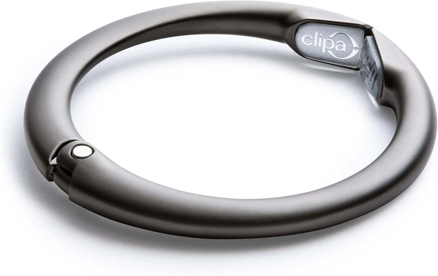 Clipa Bag Hanger - The Ring that Opens Into a Hook, Closes Automatically | Hangs Almost Anywhere in Just 1/2" of Space | Holds 33 lbs | 9 Styles | 3 yr Warranty