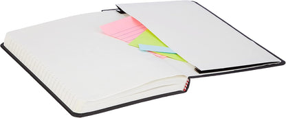 Amazon Basics Classic Grid Notebook for Writing and Note Taking, Hardcover, Graph Ruled, 240 Pages, 5" x 8.25", Black