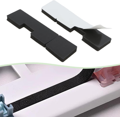 7pcs Mechanical Keyboard Spacebar Silencer Pad Poron Eva Stabilizer Foam Pad Compatible with 6.25U/7U Space Bar Caps Black