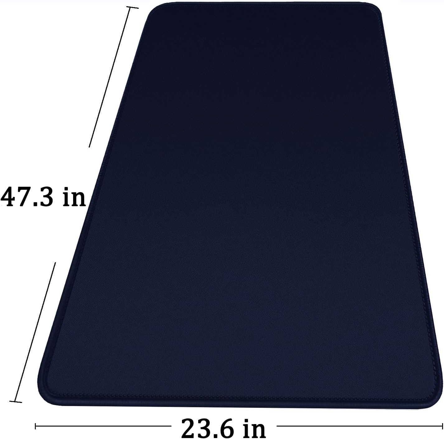 Large Extended Gaming Mouse Pad with Stitched Edges, (31.5X15.7In) Durable Non-Slip Natural Rubber Base, Waterproof Computer Keyboard Pad Mat for Esports Pros/Gamer/Desktop/Office/Home-Black