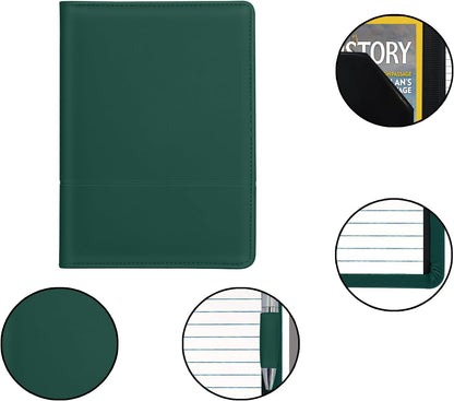 Padfolio/Portfolio Binder, Mini Padfolio Portfolio Binder 5 x 8 Legal Writing Pad, A5 Document Organizer Folder for Men Women, Black