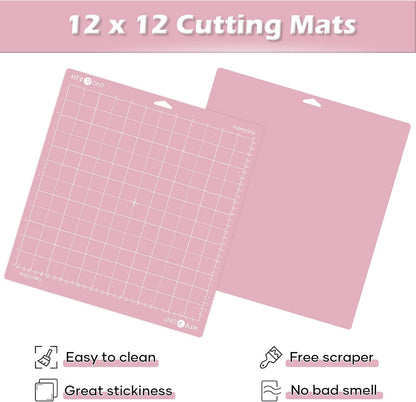 HTVRONT 5 Packs Self Healing Cutting Mat- 12" x 18” Double-Sided Cutting Mats for Crafts, A3 High-Density Sewing Mat with Grid for Fabric Quilting Modeling Hobby Scrapbooking Project