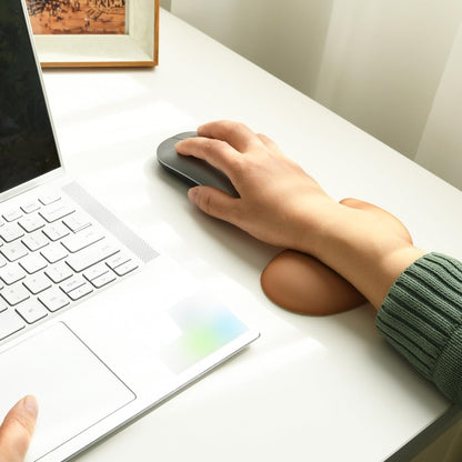 Ergonomic Mouse Wrist Rest Pad, Small Gel Mouse Keyboard Support Cushion Non-Slip Base, for Easy Typing and Wrist Pain Relief Office Computer, Laptop, PC Gaming (Blue)
