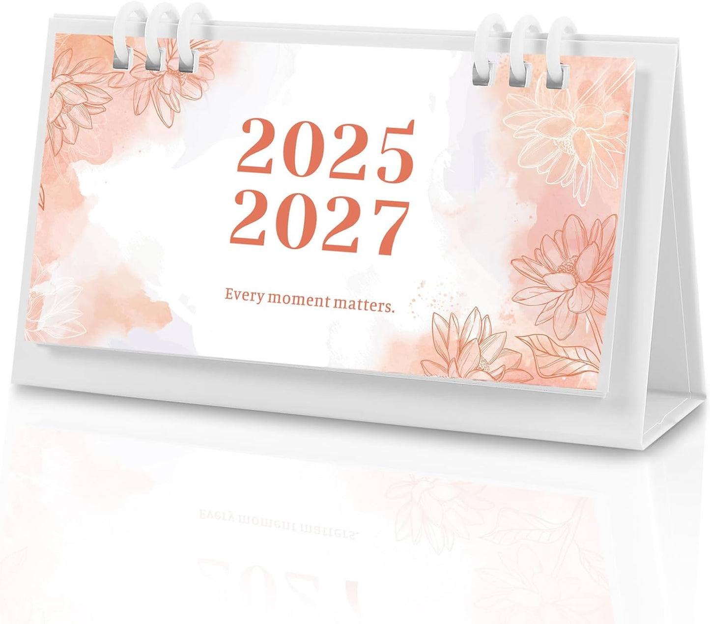 KONVINIT Small Desk Calendar 2026-2027, 6.3" x 3.1", 2026 Desk Calendar - Runs From January 2026 Until December 2027, 24 Months Mini Desktop Calendar for School, Home and Office Supplies