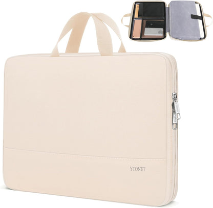 Ytonet Laptop Case, 15.6 inch TSA Laptop Sleeve Computer Bag Water Resistant Computer Case Carrying Cover Compatible for Lenovo, HP, Dell, Asus Notebook, Gifts for Men Women, Grey